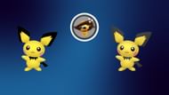 Regular and shiny Pichu (Image via TPC)